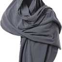 GRACEART Post Apocalyptic Shawl Scarf Shaman Cowl Medieval Costume Sash (05-urban Dark Grey)