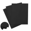 AHANDMAKER 3 Pcs Black Corrugated Plastic Sheets, 12x15.7 Inch Blank Yard Signs, 3mm Thick Corrugated Poster Board, Corrugated Plastic Board for DIY Crafts, Indoor and Outdoor Party Decor