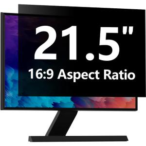 Computer Privacy Screen Protector 21.5 Inch with Hp Dell Acer Asus Samsung LG and More, Removable Security Shield Filter for 16:9 Aspect Ratio Monitor Like ViewSonic Sceptre AOC Koorui BenQ (21.5" Diagonal 16:9 1 Pack)