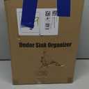 Kitstorack Under Sink Organizer, 2 Tier Under the Sink Storage, Slide out Pull out Cabinet Organizer Shelf, Metal Sliding Drawer for Kitchen Bathroom Pantry Closet Organization Rack, Black, 2 Pack