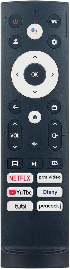 ERF3M90H Replacement Voice Remote Control Compatible with Hisense LED 4K Smart TV 43A6H 43A65H 43A68H 50A6H 50A65H 50A68H 55A6H 55A65H 55A68H 65A6H 65A65H 65A68H 75A6H 75A65H 75A68H 50U6H 55U6H 65U6H