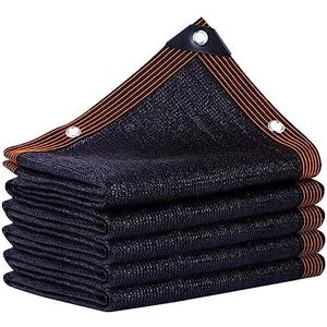 Black Shade Cloth,90% Durable Mesh Tarp with Grommets, Resistant Garden Sun Shade Netting, Shading Antifreezing for Pergola Greenhouse Plants Growing Chicken Coop Shade Cover