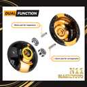 MAGICYOYO Dual Purpose Yoyo N11 - Responsive Yo Yo for Kids 8-12 or Above & Unresponsive Bearing Kit for Advanced Edge Hook Finger Spin with Yo Yo Glove + Bag + 12 Yoyo Strings (Black Golden)