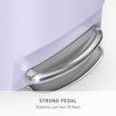 simplehuman Semi-Round Step Can, 50L / 13 Gallon Kitchen Trash Can, Studio Edition, Pet-Proof Slide Lock, 150,000-Step Pedal, Lid Shox® Silent Close, Lilac Plastic