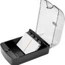 Business Card Holder for Desk, Storage up to 350 Cards Capacity Business Card File Box, Push-Button