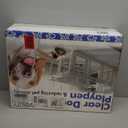 Clear Acrylic Dog Playpen with Door for Puppies & Small Dogs, 8 Panels, White