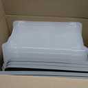 Amazon Basics Plastic Storage Containers with Secure Latching Lids, Stackable Organization Bins, Clear/Grey, 12 Quart, Set of 6