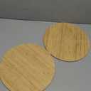 Round Pizza Cutting Board 12inch 2Pack Double Sided Bamboo Wooden Pizza Tray Meat Bread Cheese Serving Platter Pizza Oven Accessories Pizza Prep Board Paddle Blocks Circular Circle