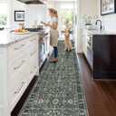 Washable Hallway Runner Rug 3x16: Non Slip Runner Rugs with Rubber Backing