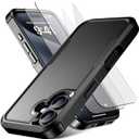 for iPhone 17 Case [Shockproof] [Dropproof] [Heavy Duty Protection] [Pocket-Friendly] Slim & Tough Non-Slip Protective Phone Cover for iPhone17 6.3inch, Black