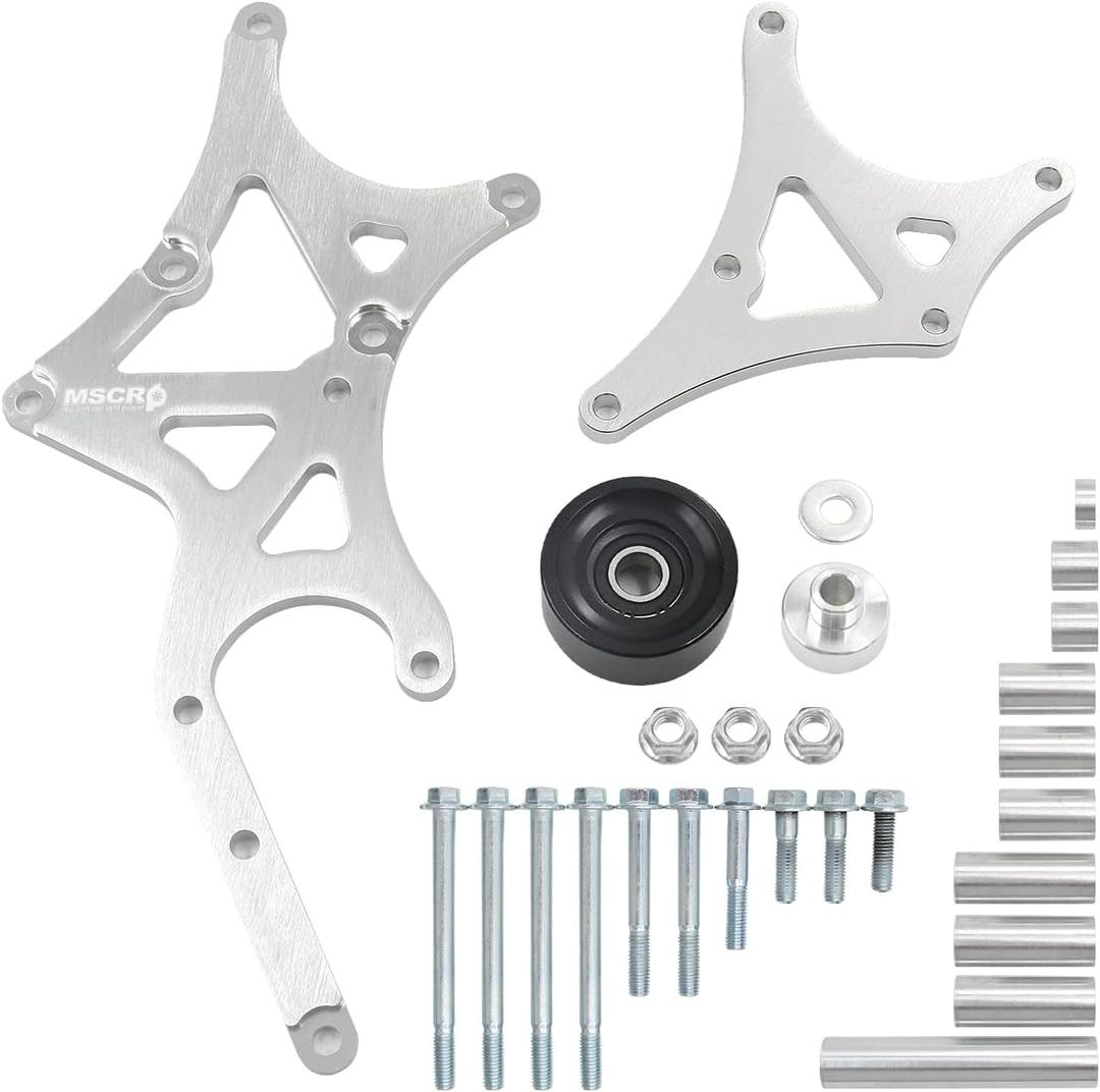 Driver Side Alternator/Power Steering Pump Bracket Compatible with Chevy Silverado GMC Sierra Yukon Tahoe Express Suburban 1500 2500 3500 1999-2014