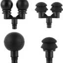 Massager Heads Massage Gun Soft Heads Replacement 4 Pack Massage Gun Adapter Double Head Attachment