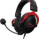 HyperX Cloud II Gaming Headset - 7.1 Surround Sound - Memory Foam Ear Pads - Durable Aluminum Frame - Multi Platform Headset - Works with PC, PS4, PS4 PRO, Xbox One, Xbox One S - Red (KHX-HSCP-RD)