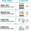 Roomimaster Vacuum Storage Bags, Vacuum Seal Space Saver Bags for Clothing, Travel Lugggage, Carry-on, Blankets, Pillow, Comforters, Bedding, 10 Jumbo