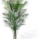 CyanGrove Artificial Palm Tree Outdoor 6ft, Large Fake Tropical Areca Palm Tree with 18 Trunks, Tall Faux Floor Plants for Indoor Outdoor-Living Rooms, Offices, Bedroom Home Decor