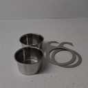 2pcs Sink Strainer Basket Mesh Kitchen Sink Food Catcher Metal Sink Basket Swan Sink Strainer Basket Food Strainer Sink Drain Basket Corner Basket