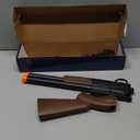 Double Barrel Toy Shotgun - Realistic Foam Blaster with Scope & Soft Bullet Darts, Safe Imitation Shooting Game for Kids Ages 8-12 -Birthday Christmas (Black)