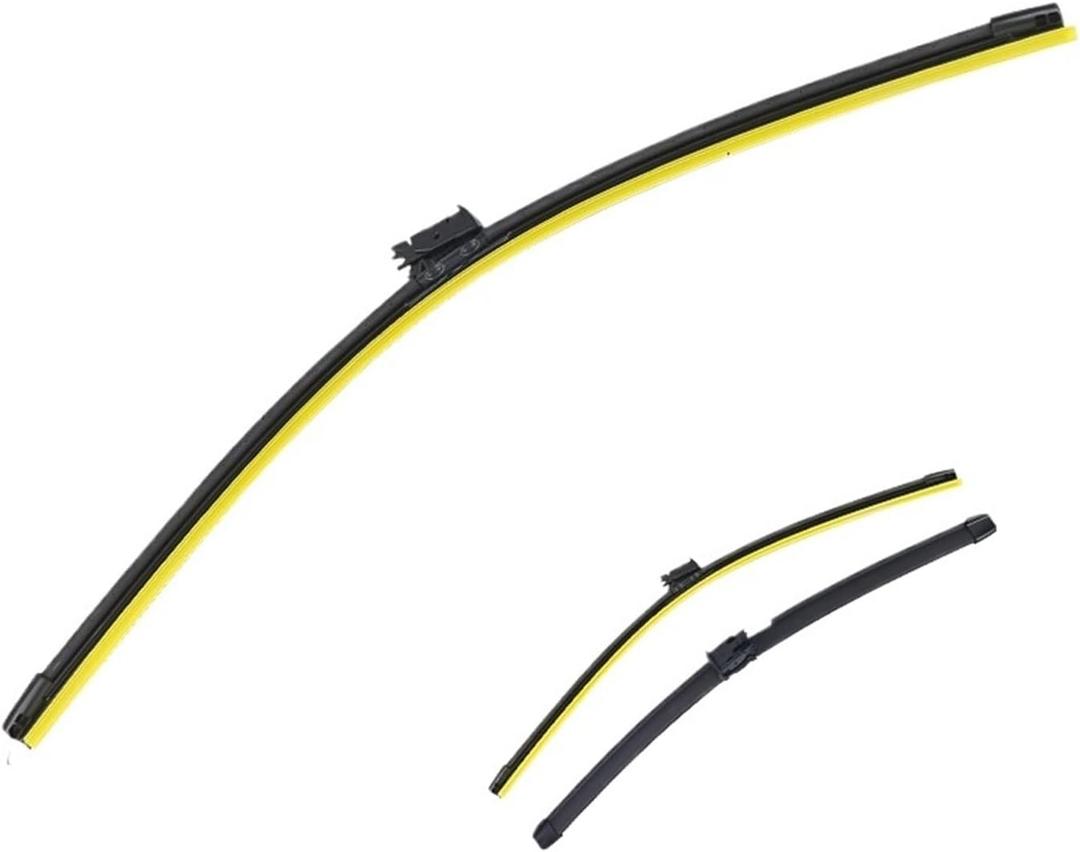 Front Window Windshield Wiper Blade Set w/Heated Washer Compatible with LHD Mercedes W167 C167 V167 X167 GLE350 450 53 63 1678209401