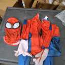 Marvel Spider-Man Official Youth Halloween Costume - Printed Jumpsuit with Fabric Mask, Size S (5-7)