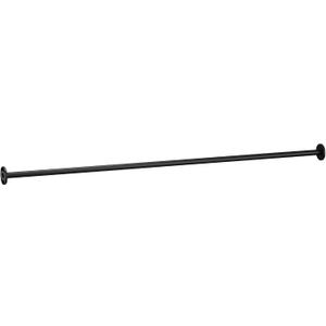 Moen Matte Black 60" Straight Fixed Shower Rod, SF2143BL