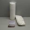 KUCEY Cooling Side Sleeper Pillow for Neck and Shoulder Pain, Luxury Shredded Memory Foam Curved Bed Pillows for Sleeping Set of 1- Adjustable Queen Size- Washable Cover Crescent White