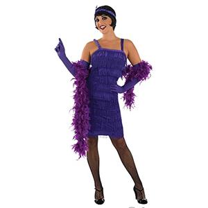 fun shack Purple Flapper Costume Adult 20s Halloween Dresses For Women XL