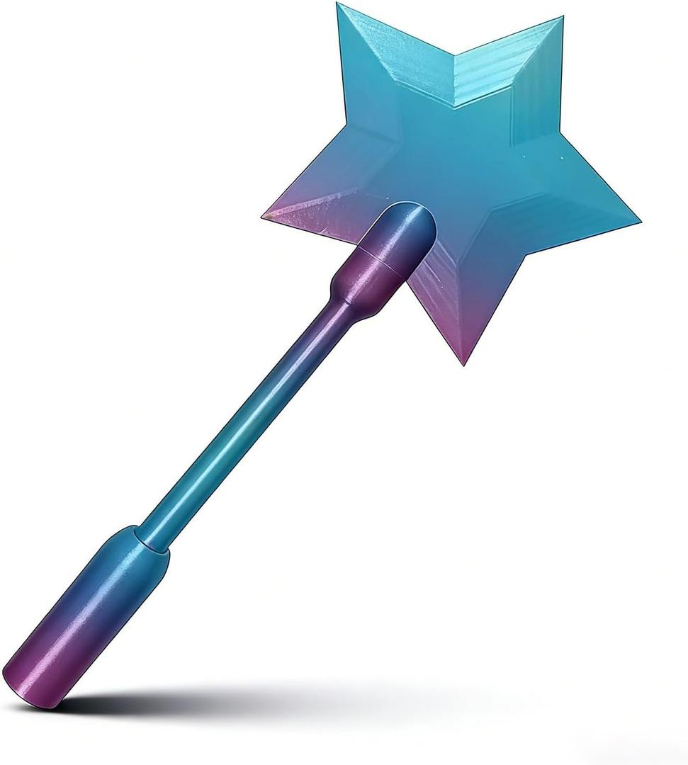 3D Printed Credit Card Wand Tap to Pay, Magic Fairy Pay Wand, Starlight Magic Wand Tap-to-Pay Card Holder, Fun Unique Creative Gifts (Blue)