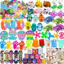 117 Pcs Party Favors for Kids 4-8, Birthday Gift Toys, Pop Fidget Toys, Treasure Box Toys, Carnival Prizes, School Classroom Rewards, Pinata Stuffers, Goodie Bags Filler for Boys Girls 8-12