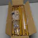 Over The Table Rod Stand with Clamps Adjustable 47"-98" Length 30"-43" Height Gold Table Arch Stand Hanging for Decoration Flowers Display Wedding Birthday Party Halloween Christmas