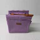 Joymee Lunch Bag Women Insulated Lunch Box Reusable Leakproof Large Spacious Cooler Tote for Women Men Adult with Bottle Holder and Side Pockets for Work Office Travel Picnic - Purple