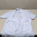 URRU Men's 2 Pieces Outfits Summer Beach Set See Through Sheer Short Sleeve Flower Lace Shirts and Shorts Sets, Medium