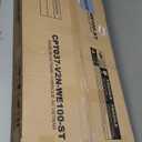 Seventable Computer Desk with Power Outlets & LED Light, 39 inch Home Office Desk with 5 Drawers, Writing Desk with Monitor Stand, Work Desk for Home Office, White