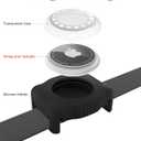 WhoseID Reflective Dog Collar with AirTag Holder,Adjustable Dog Collar with Neoprene Padded & Anti-Lost QR Code Buckle (Black, Medium)