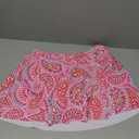 ROSEWE Womens Tummy Control Tankini Bathing Suits, Two Piece Ruched Swimsuits, Floral Print Swimdress with Skirt (Pink, M)