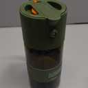 Glass 2 In 1 Olive Oil Dispenser Bottle for Kitchen Gadgets, Olive Oil Sprayer for Cooking 17oz/500ml (Light Blockage, Green)