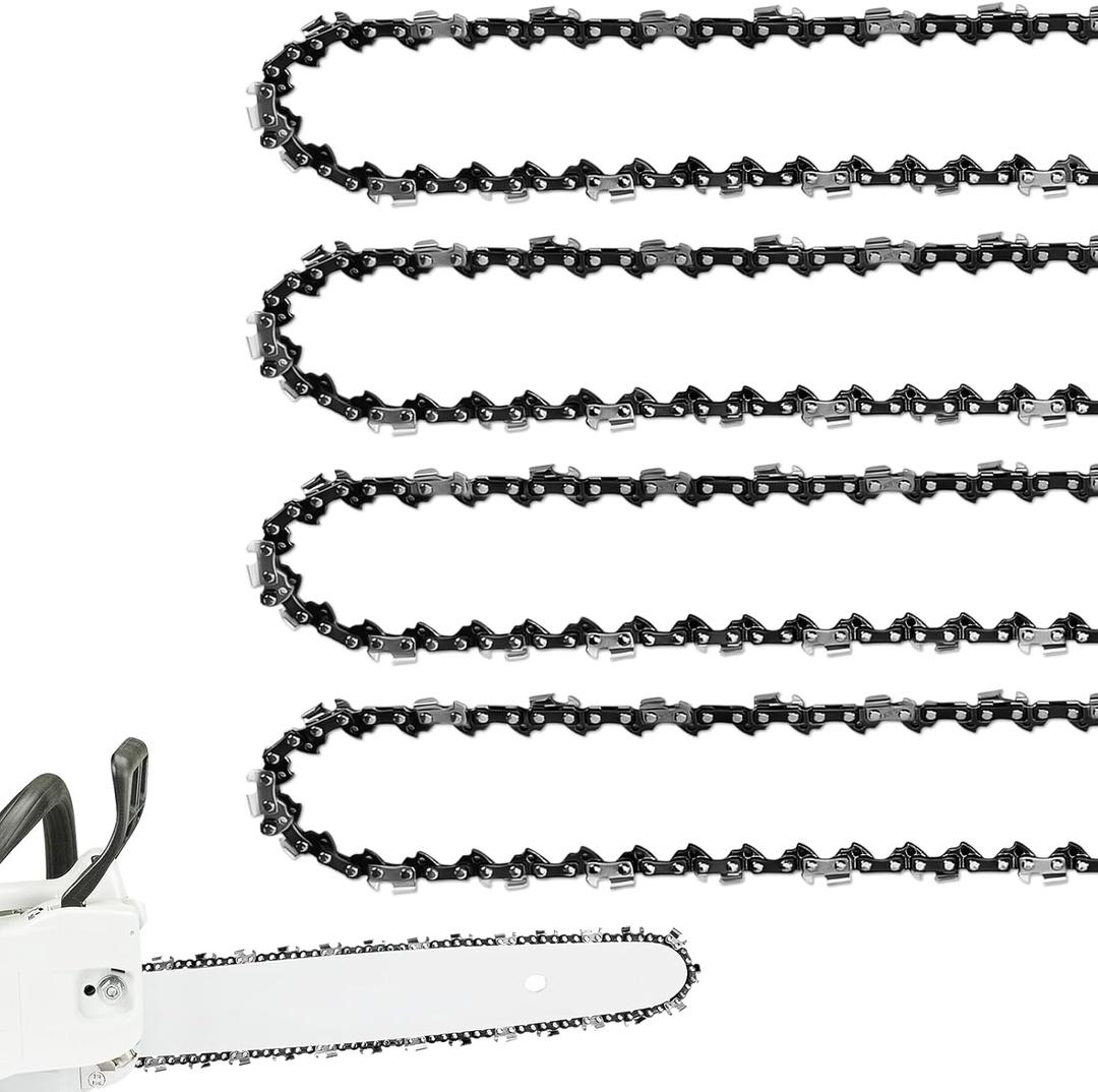 4 Pack Chainsaw Chain for 20 Inch Bar, .325" Pitch, .050'' Gauge, 80 Drive Links Fits Husqvarna 450 Rancher Craftsman Jonsered and more