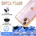 Likiyami (2in1 for Apple iPhone 14 Plus Case Heart Women Girls Girly Cute Luxury Pretty Aesthetic Trendy Phone Cases Purple Lavender and Gold Love Hearts Cover+Screen+Chain for iPhone 14 Plus 6.7"