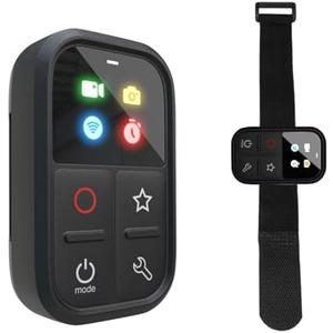 Tiandirenhe Wireless Smart Remote Control Compatible with GoPro Hero 13/12/11/11Mini/10/9/8/Max LED Colorful Screen Built-in Battery 80M Control Distance with Wrist Strap, USB Charging Cable