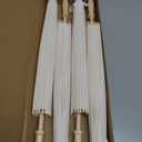 4 Pieces 33 Inches White Paper Umbrellas Parasol Chinese Japanese Oiled Paper Umbrellas Decorative DIY Painting Parasol for Wedding Bridal Party Decor
