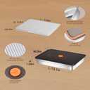 3 Pack Stainless Steel Food Storage Containers with Airtight Lids - Stackable, BPA-Free, Dishwasher/Freezer Safe for Meal Prep, Leftovers & Snacks, 13.1 inches x W x 1.89 inches