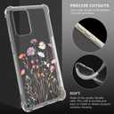 Floral Clear Case for Moto G Stylus 5G 2024 for Women Girls,Pretty Phone Cover,Flower Design Slim Soft Transparent Drop Proof TPU Protective Silicone Bumper Case,FL-37