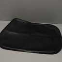 Silicone Pet Feeding Mat with Raised Edge for Food and Water, Dog Bowl Mats, Cat Bowls Placemat with High Lip for Floor Waterproof, Rubber Tray for Cats and Dogs 22 x 14 x0.8 Black