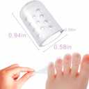 XLRZKJ Silicone Toe Protectors 20Pcs, Gel Anti-Friction Toe Protector Breathable Toe Caps Guards for Men Women, Soft Clear Little Toe Covers Silicone Toe Sleeves for Corns, Blisters and Pain Relief