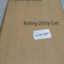 3 Tier Rolling Cart Organizer,Laundry Room Bathroom Organizers and Storage Office Shelves Mobile Shelving Unit Kitchen Trolley Cart with Wheels for Art,Craft,Diaper,Bedside,Snack(Black)