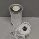 Huogary Milk Forther Simple Milk Frother and Steamer 2-in-1 Milk Steamer with Hot Milk Foam and Hot Milk for Latte, Macchiato, Cappuccinos, White Medium