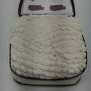 NICEEC Armchair Slipcover Ivory Armchair Covers 1 Piece Easy Fitted Sofa Couch Cover Universal High Stretch Durable Furniture Protector with Skirt Country Style (1 Seater Ivory) (Small)