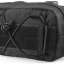 TRIWONDER Molle Pouches Tactical Admin EDC Gear Utility Pouch Waist Bags for Small Tool Horizontal Modular Organization (01 Black)