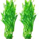 25.98 Inch Tall Aquarium Plants  2 Pcs Fish Tank Plants PlasticLarge Lifelike Artificial Fish Tank Decorations, Durable & Safe for Freshwater/Saltwater Aquariums (Green (Style B))