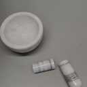 HIC Kitchen Mortar and Pestle Set, Solid Carrara Marble, 3.8-Inch, Spice Herb Grinder, Pill Crusher, Nut Butter Maker