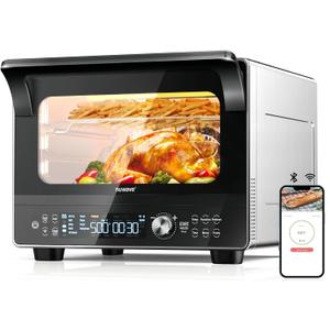 Nuwave TODD ENGLISH iQ360 Digital Smart Oven, 20-in-1 Convection Infrared Grill Griddle Combo, 34-Qt Mega Capacity, 1800 Watts, Adjustable Triple Surround Heat Zones, Smart Thermometer, WIFI Enabled (Black)